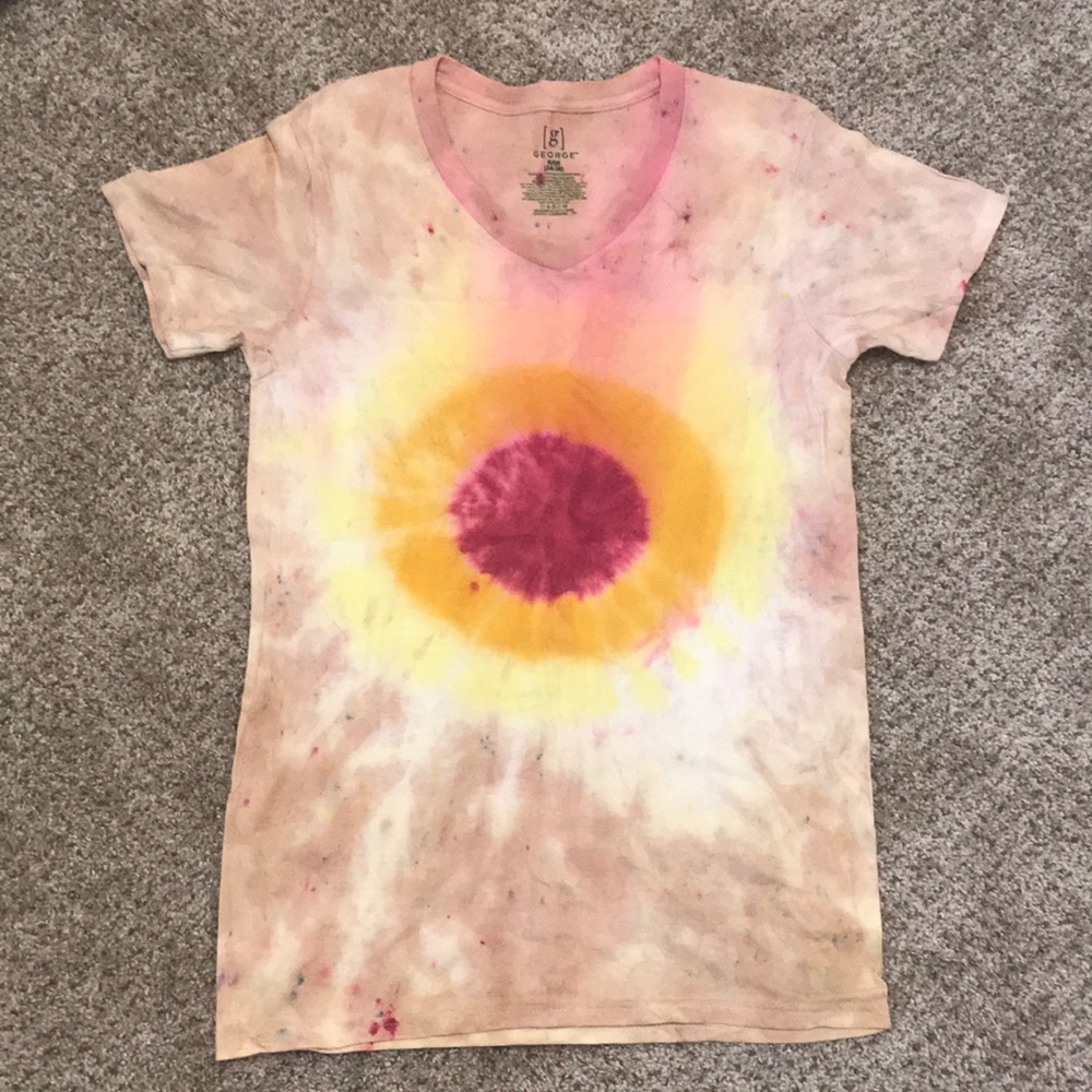 Homemade tie-dye t-shirt